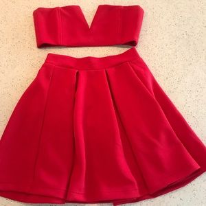 Davi Skirt Matching Skirt and Top Set